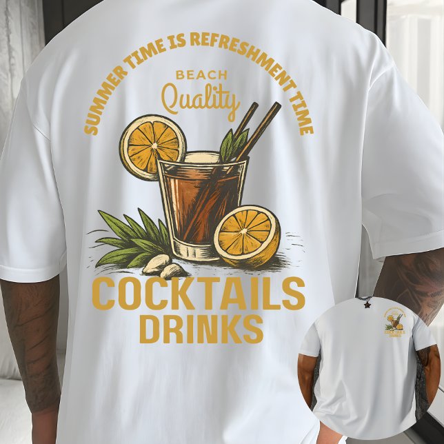 Tropical Vibes:Beach Drink for Summer Fun T Shirt (Skapare uppladdad)