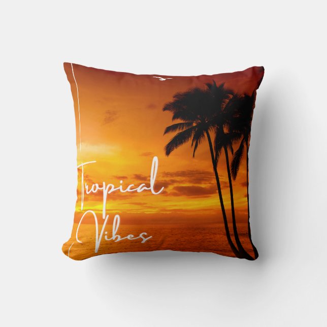 Tropical Vibes Dubbla Sided Cushion Kudde (Framsida)