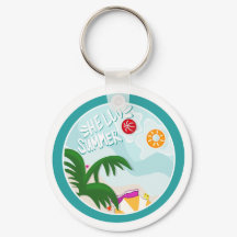 Tropical Vibes Keychain - Hej Summer Edition