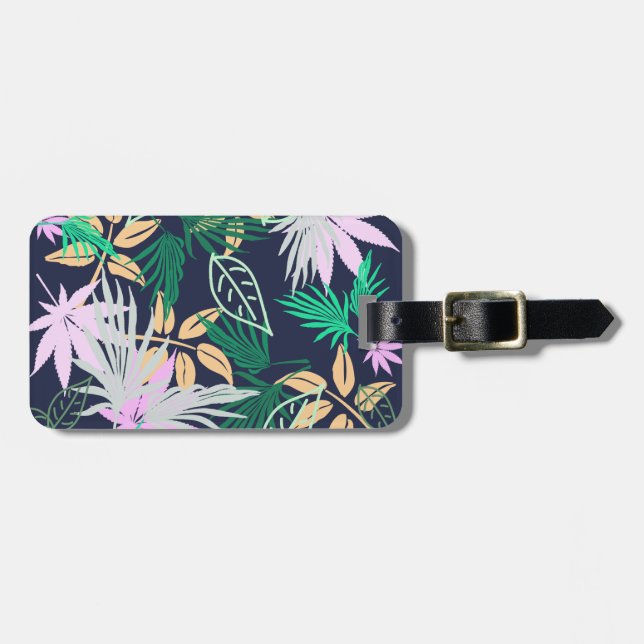Tropical Vibes Löv Plants Bagagebricka (Horisontell Framsida)