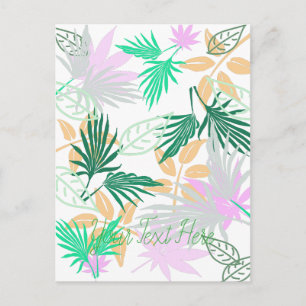 Tropical Vibes Löv Plants Vykort