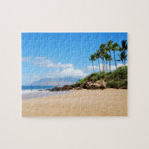 Tropical Wailea-stranden, Maui Hawaii Pussel