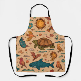 Tropical Wander All-Over Print Apron Gift