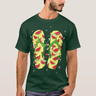 Tropical Watermelon Flinflip flops Julafton Ljus C T Shirt