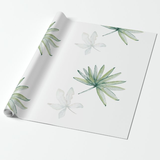 Tropical White Presentpapper (Utrullad)