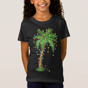 Tropical Xm Ljus Handflatan Träd T Shirt