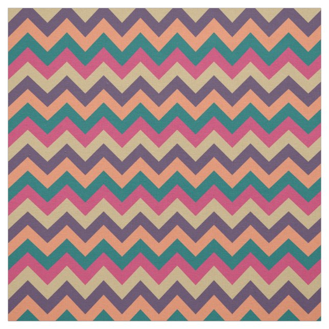 Tropical Zigzag Fabric Tyg (Provkarta)