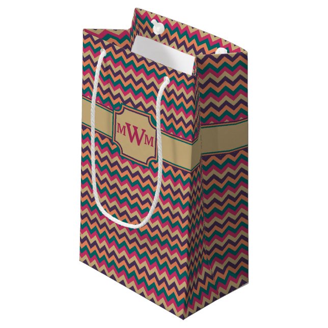 Tropical Zigzag Gift Bag (Framsidan Vinklad)