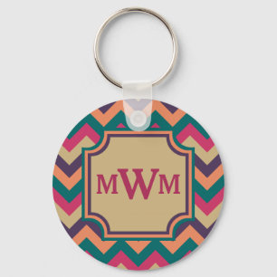 Tropical Zigzag Keychain Nyckelring