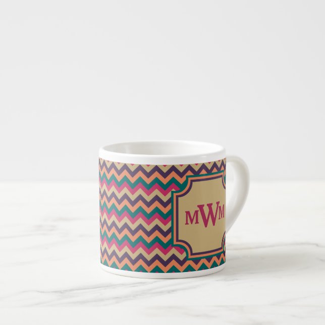 Tropical Zigzag Specialty Mugg Espressomugg (Framsida höger)