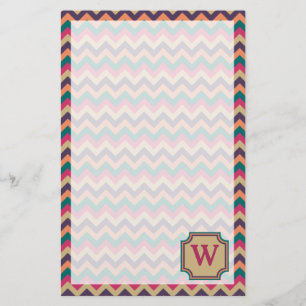 Tropical Zigzag Stationery Brevpapper