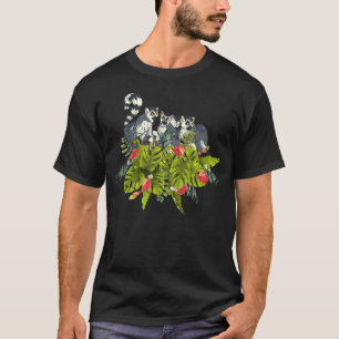 Tropical Zoo Animal Sifakas Madagascar Monkey Lemu T Shirt