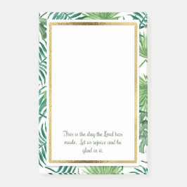 Tropicala blad kristen bibelvers post-it block