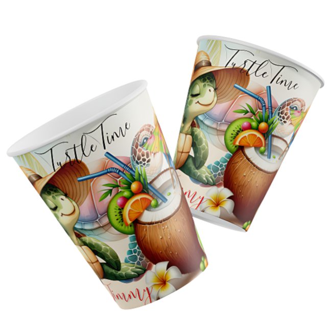 Tropicala Sköldpadds Vibes –Sommar Strand Escapade Kaffemugg (Skapare uppladdad)