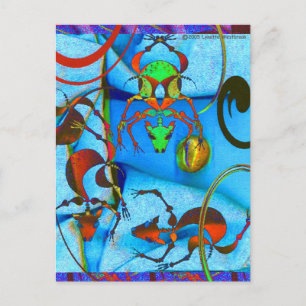 TropicalDog Blue Vykort