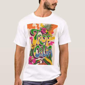 Tropicália Brasilien – Psykedelisk brasiliansk kon T Shirt