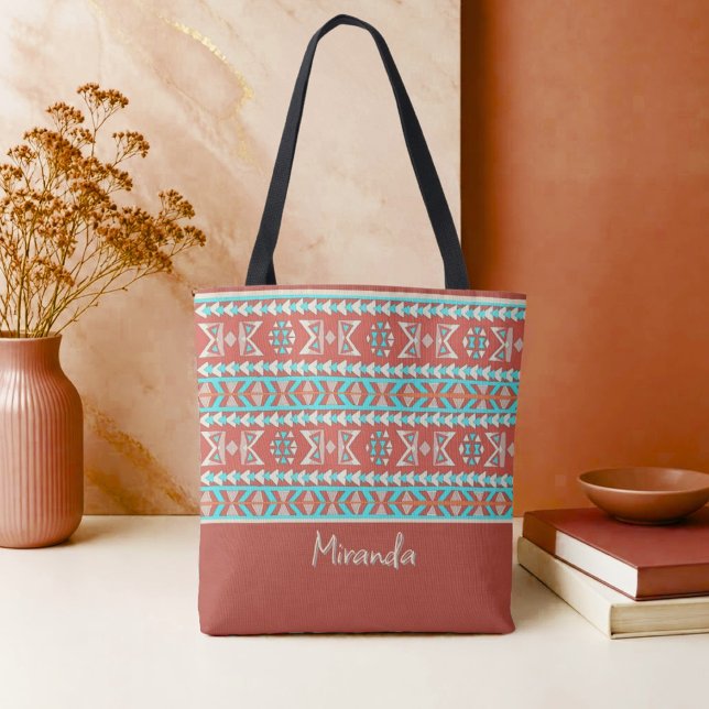 Tropicalisk Tribal Sommar Totebag Tygkasse (Skapare uppladdad)