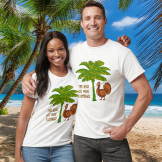 Tropicaliskt Thanksgiving Ät Mer Flamingos T Shirt