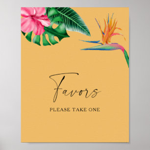 Tropicals - bröllopsgåvor, ta en poster