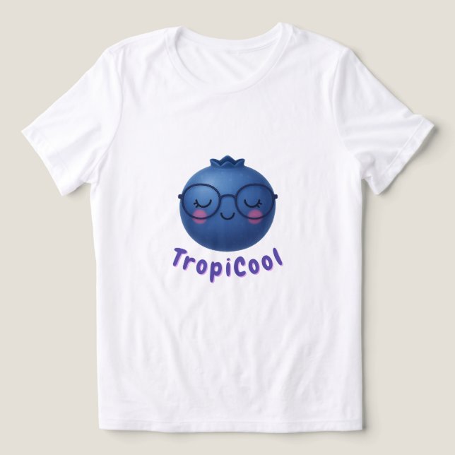 TropiCool Blueberry - Crowned & Cute Edition T Shirt (Design Framsida)