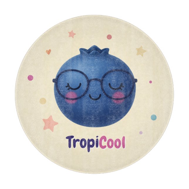 TropiCool Blueberry - Kawaii Fruit Kitchen Charm (Framsidan)