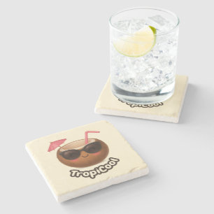 TropiCool Coconut - Cute Summer Stone Underlägg
