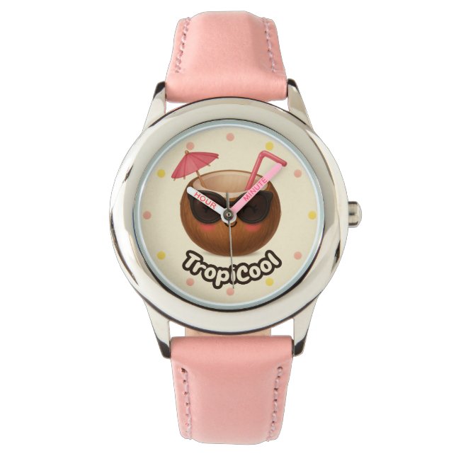 TropiCool Coconut - Roligt Summer Watch för barn Armbandsur (Framsida)