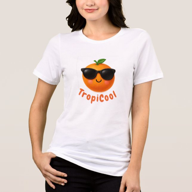 TropiCool-Orange - Sweet & Sunny Fruit T-Shirt (Framsida)