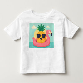 TropiCool-Pineapple Flamingo Flyter Summer T-Shirt