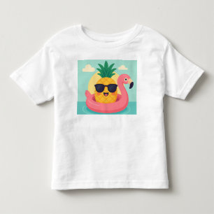 TropiCool-Pineapple Flamingo Flyter Summer T-Shirt