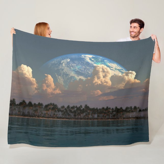 Tropik av Aquarius Fleece Blanket (På plats)