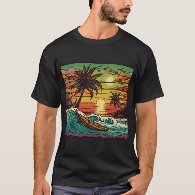 Tropik Bläck T Shirt (Framsida)