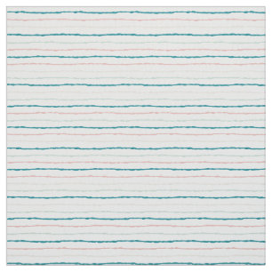 Tropik Breeze Teal Mint & Rosa Stripe Mönster Tyg