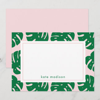 Tropik Chic Personlig Stationery Anpassningsbar Fä Julkort