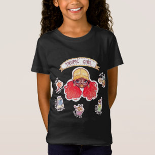 Tropik Girl with Mango Ice Cream Coconut Vatten Yu T Shirt