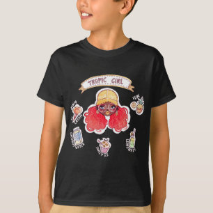 Tropik Girl with Mango Ice Cream Coconut Vatten Yu T Shirt