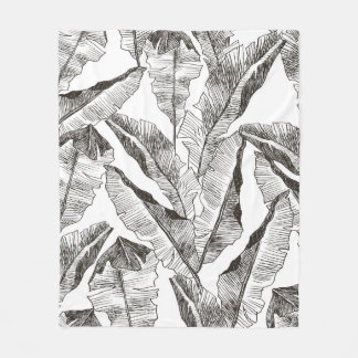 Tropik gör blommigt av sömlös djungel mönster. Pri Fleecefilt