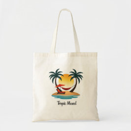 Tropik Mood Beach Vibe Tote Bag Tygkasse