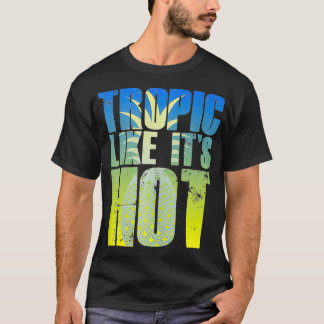 TROPIK SOM DESS HETT Funny Beach Vacation Pun-offe T Shirt