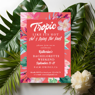 Tropik som dess hett orange Bachelorette-parti Inbjudningar