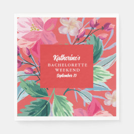 Tropik som dess hett orange Bachelorette-parti Pappersservett