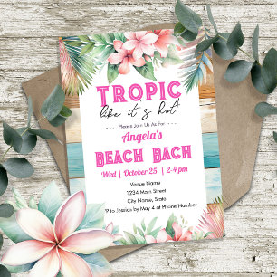 Tropik som Hett Bachelorette Party Inbjudningar