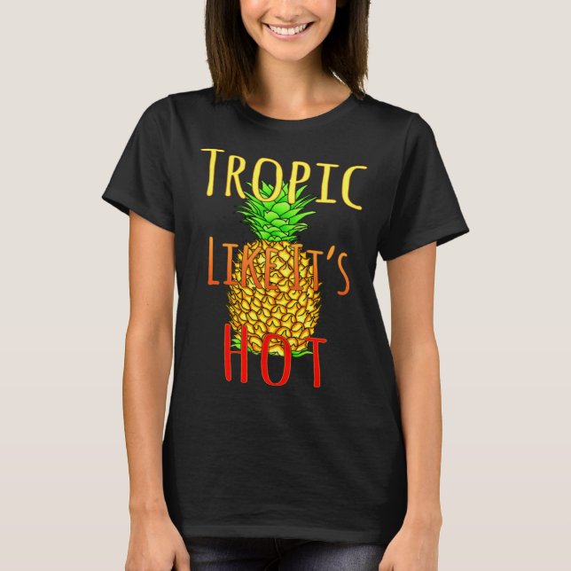 Tropik som Hett Beach 1 T Shirt (Framsida)