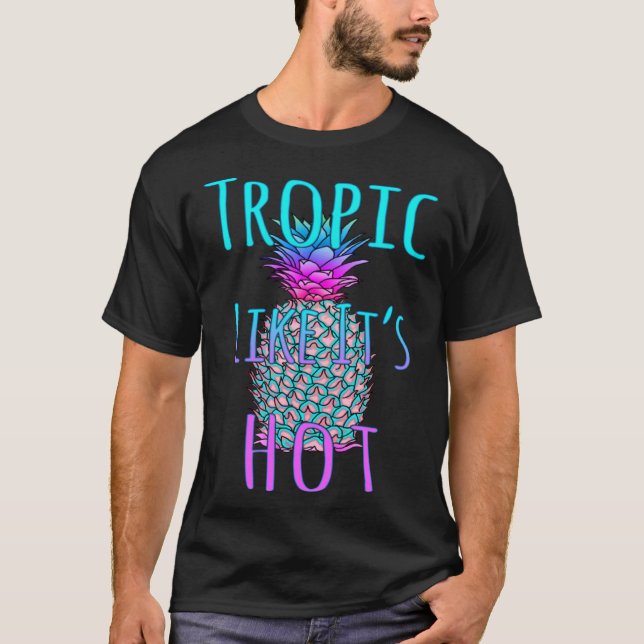 Tropik som Hett Beach T Shirt (Framsida)