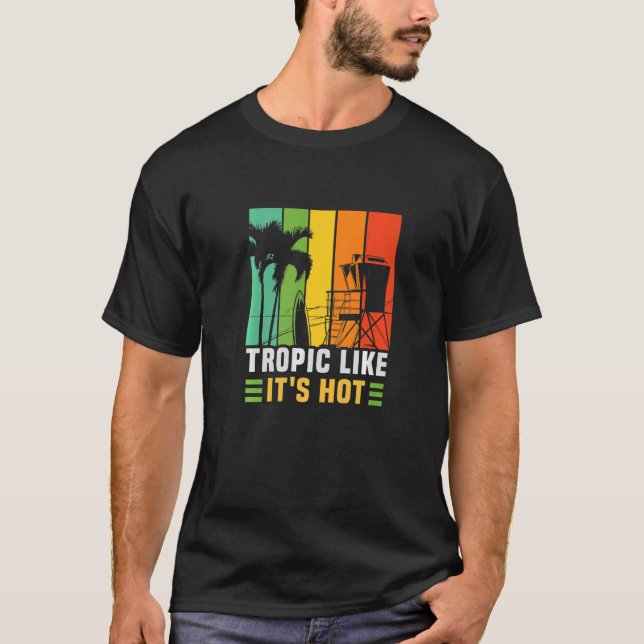 Tropik som hett Beach Vacation T Shirt (Framsida)