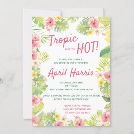 Tropik som Hett, tropisk bachelorettfest Inbjudningar