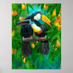 Tropik Spirits - Toucans Fine Art Poster/skriver u Poster