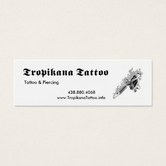 Tropikana Tattoo Litet Visitkort
