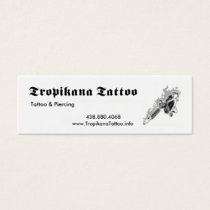 Tropikana tatuering litet visitkort