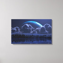 Tropiken Aquarius (Natt) Canvastryck